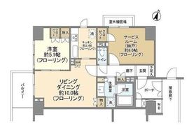 アールヴェール文京大塚公園 5階 間取り図