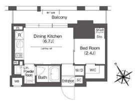 BluRock後楽園 1407 間取り図
