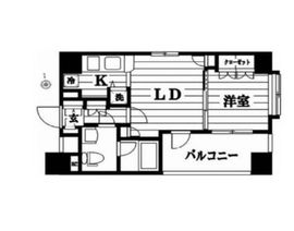 パレステュディオ新宿御苑 6階 間取り図