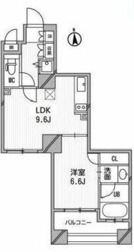 クリオ三田ラ・モード 803 間取り図