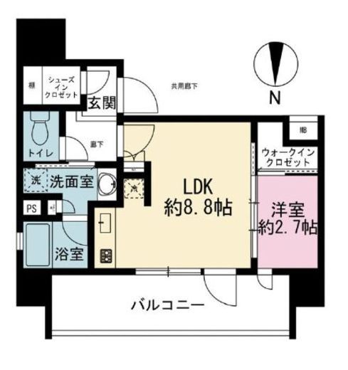 リビオレゾン王子 7階 間取り図