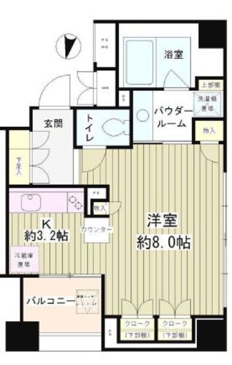 パークアクシス白金台南 4階 間取り図