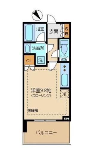 シティタワー新宿 15階 間取り図