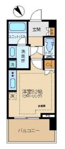 シティタワー新宿 20階 間取り図
