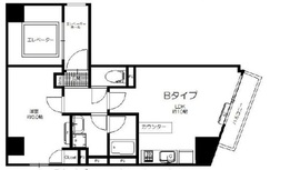 グランデイ芝公園 202 間取り図