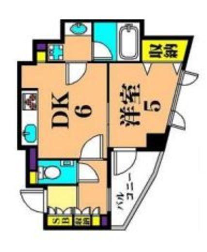 リシェ大井スカイビュー 6階 間取り図
