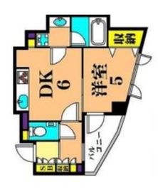 リシェ大井スカイビュー 6階 間取り図