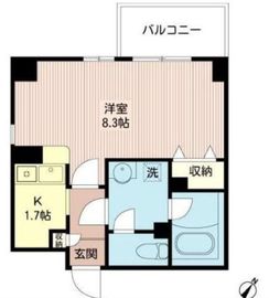 ルボラパン行人坂 105 間取り図