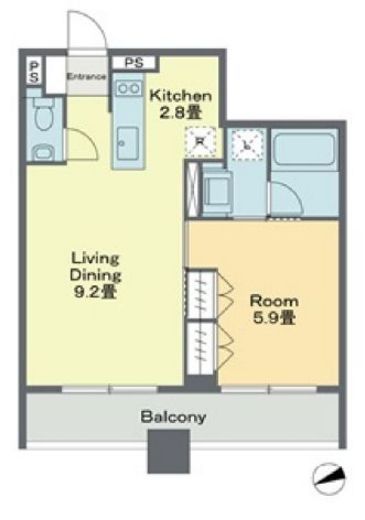 ベルファース戸越スタティオ 903 間取り図