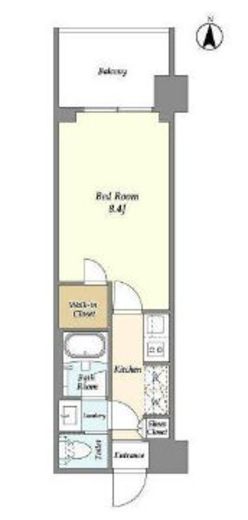 シーズンフラッツ蔵前春日通り 402 間取り図