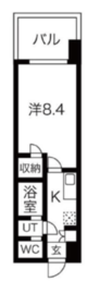 シーズンフラッツ蔵前春日通り 602 間取り図