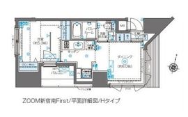 ZOOM新宿南First 5階 間取り図