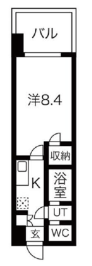 シーズンフラッツ蔵前春日通り 805 間取り図