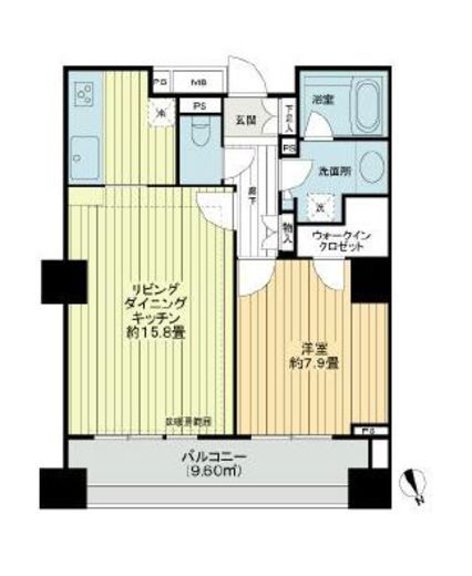 グランスイート明石町 11階 間取り図
