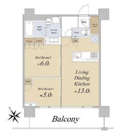 シティタワー新宿 29階 間取り図