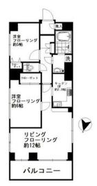 ルピナス赤坂乃木坂 1階 間取り図
