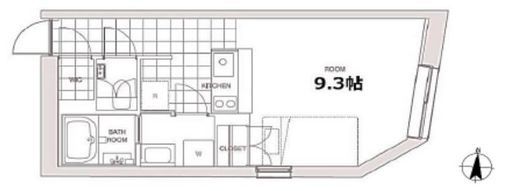 エスセナーリオ中野 403 間取り図