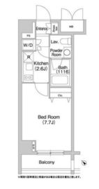 コンフォリア豊洲 103 間取り図