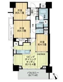 パークホームズ阿佐ヶ谷サウス 10階 間取り図