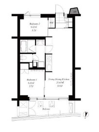 代々木参宮橋テラス 416 間取り図