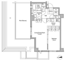 コートレアル三田綱町 503 間取り図
