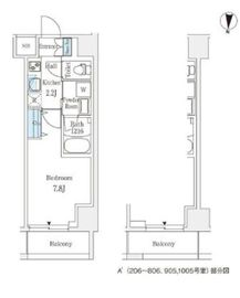 ラティエラ練馬 1005 間取り図