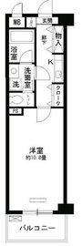 ルミエール祐天寺 607 間取り図
