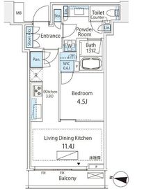 パークコート渋谷ザタワー 5階 間取り図