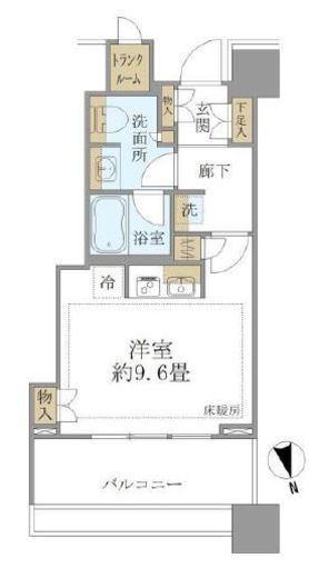 白金ザ・スカイ 9階 間取り図