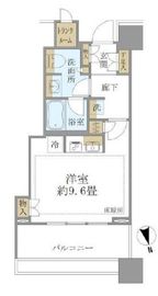 白金ザ・スカイ 9階 間取り図