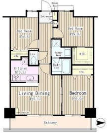 イーストコア曳舟一番館 16階 間取り図