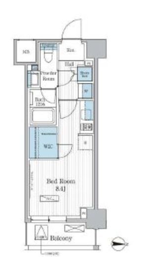 パークアクシス東陽町レジデンス 406 間取り図