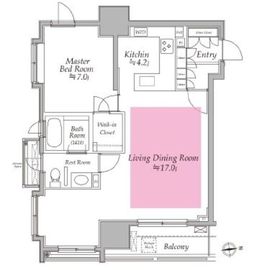 ピアース高輪 7階 間取り図