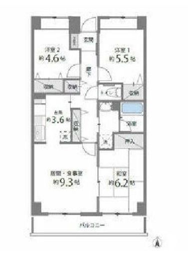 目黒本町マンション 309 間取り図