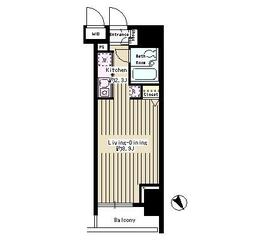 パークルージュ赤坂檜町 505 間取り図