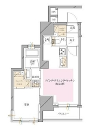 シティインデックス神田 8階 間取り図
