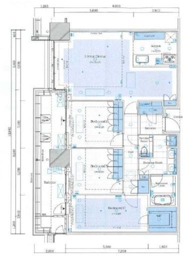 ブランズタワー芝浦 31階 間取り図