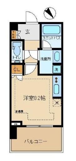 シティタワー新宿 12階 間取り図