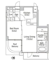 コンフォリア大森トロワ 601 間取り図