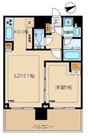 シティタワー新宿 21階 間取り図