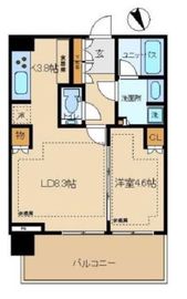 シティタワー新宿 19階 間取り図