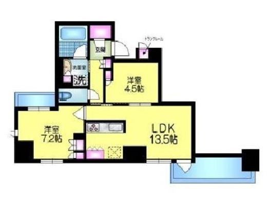 プラウド日本橋大伝馬町 5階 間取り図