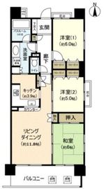 クリオ美術館通り弐番館 5階 間取り図