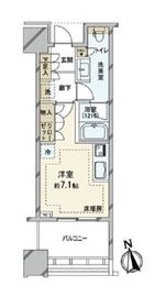白金ザ・スカイ 8階 間取り図