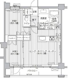グランフェリシア経堂赤堤 3階 間取り図