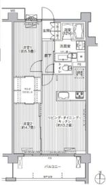 グランフェリシア経堂赤堤 1階 間取り図