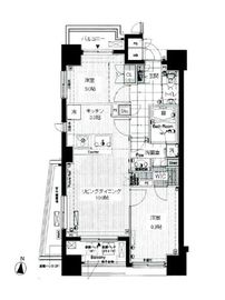 クオリア広尾 8階 間取り図