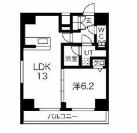 スパシエヴァロル品川荏原 13階 間取り図