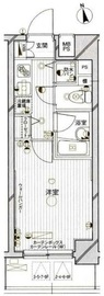 パークウェル麻布十番弐番館 8階 間取り図