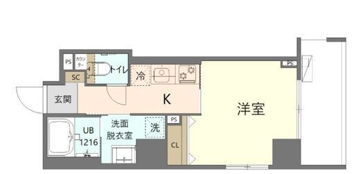 KoHa錦糸町 402 間取り図